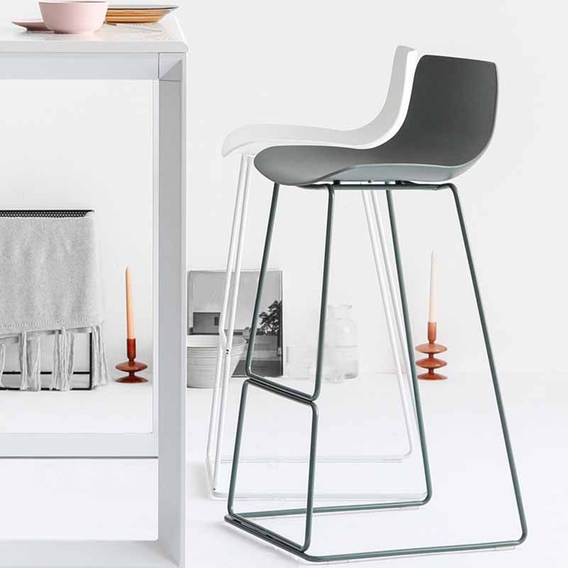Scandinavian Style Metal Plastic Counter Stools Low Back Bar Stools with Footrest Clearhalo 'Bar Furniture' 'Bar Stools' 'bar_stools' 'furn' 'furn_bar_stools' 'furniture_bar_stools' 'Kitchen & Dining Furniture' 'kitchen&dining_furn' 'kitchen' 'kitchen_furn' Furniture' 1200x1200_87d1da1f-4246-41ad-af6b-cc5a27fd713d