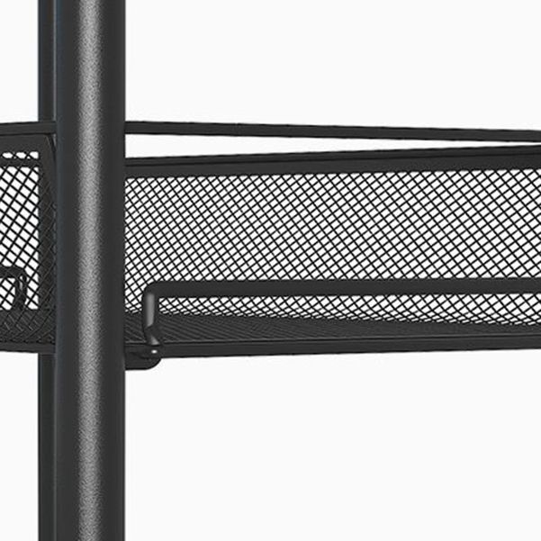 Modern Iron Bookcase, 10.5" W Geometric Bookshelf for Any Room