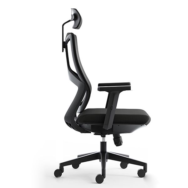 Silla de oficina contemporánea de 25 "W giratoria silla de escritorio de aire acondicionado transpirable