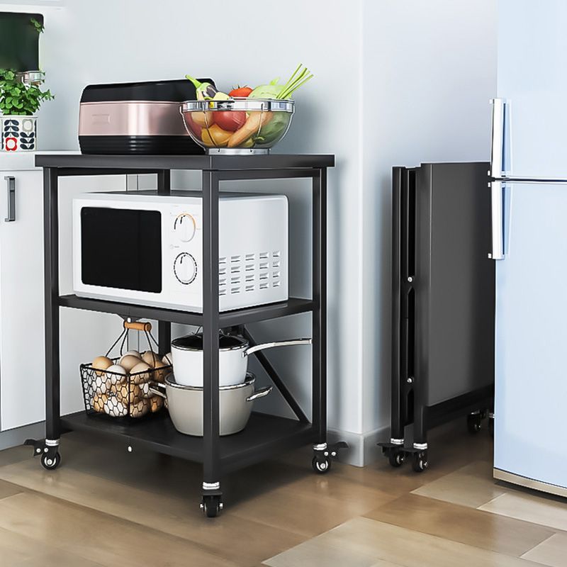 Tavolo da preparazione in metallo moderno tavolo da cucina per la casa con ripiani