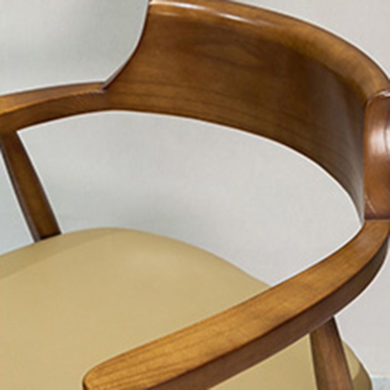 Sedia a braccio contemporanea in legno aperto sedia sala da pranzo per casa