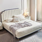 Stepped Glam Standard Bed Beige with Headboard Bed Frame Panel Clearhalo 'Bedroom Furniture' 'Beds' 'furn' 'furn_beds' 'Furniture' 1200x1200_87d9f01b-90ed-40fd-bb5e-4fc48534ff79