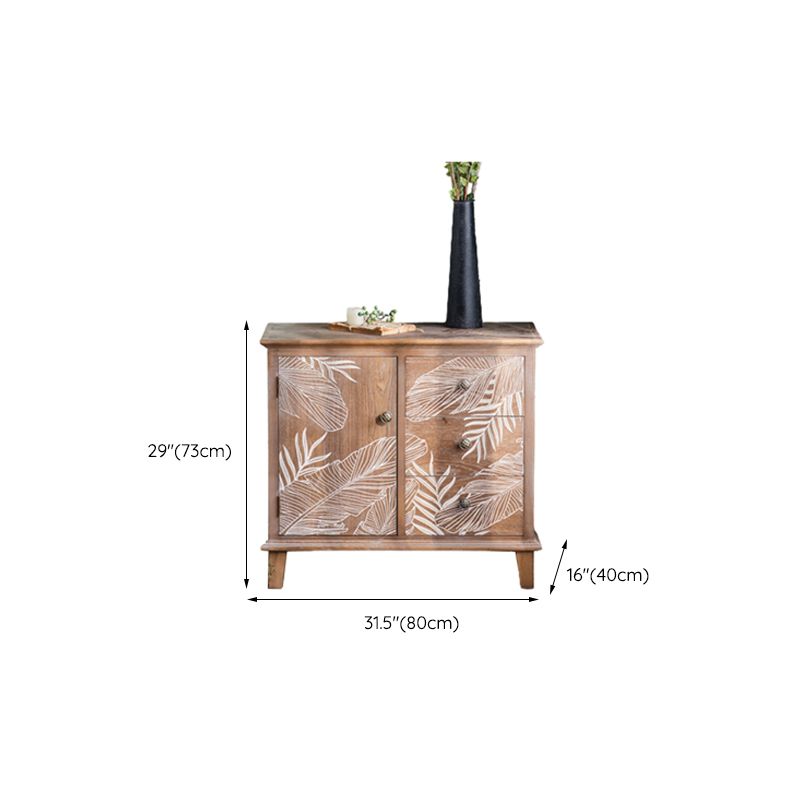 Mid-Century Modern Cabinet Solid Wood Rectangle with Drawer Accent Cabinet Clearhalo 'Cabinets & Chests' 'cabinets_chests' 'furn' 'furn_cabinets_chests' 'Furniture' 'Living Room Furniture' 1200x1200_87da1c39-1492-44f9-bc86-cf5b057e85a6