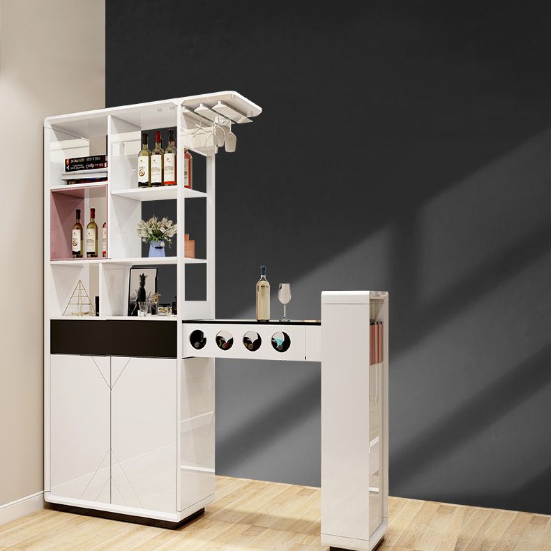 2 pezzi sgabelli da bar contemporanei e tavolo set in bianco e nero