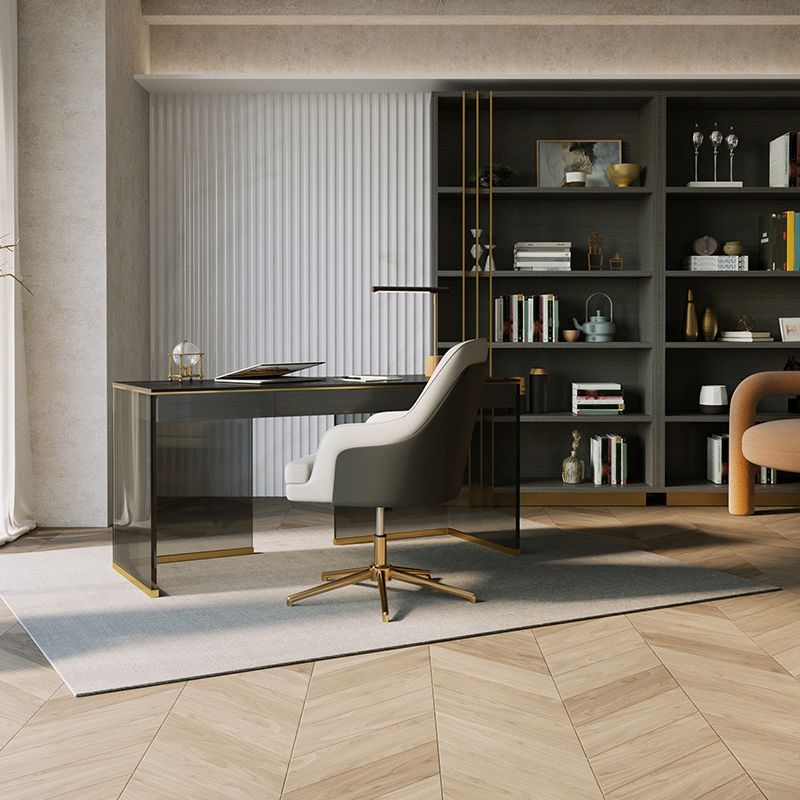 Chaise de bureau moderne Hauteur de siège réglable chaise pivotante sans bras