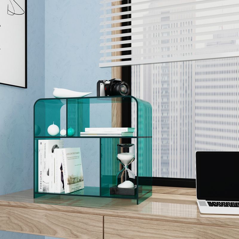 21.7" Tall Sofa Side Accent Table Modern Clear Acrylic End Table with Storage Clearhalo 'Coffee & Accent Tables' 'End & Side Tables' 'end_side_tables' 'furn' 'furn_end_side_tables' 'Furniture' 'Living Room Furniture' 1200x1200_87dcf64a-e812-4d14-96df-8315860e28b6