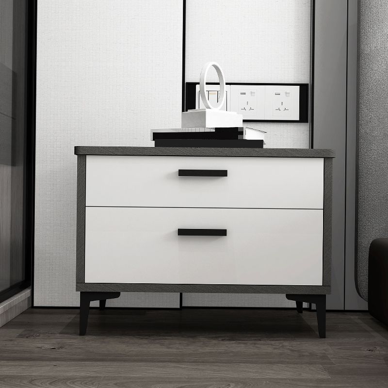 Table nause de nuit en bois massif 16 pouces H les jambes de rangement à 2 titres inclus la table de nuit