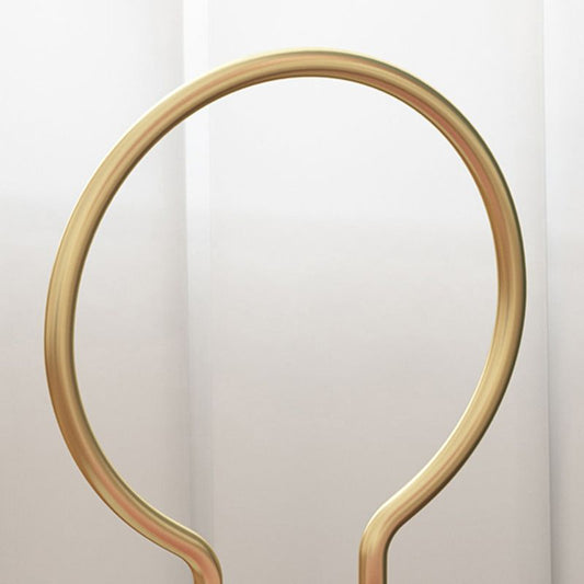 Glam Metal Dining Room Chair Armless Open Back Dining Side Chair for Home Use Clearhalo ' kitchen&dining_furn' 'Dining Chairs' 'Dining Tables & Seating' 'dining_chair' 'furn' 'furn_dining_chair' 'Furniture' 'furniture_dining_chair' 'Kitchen & Dining Furniture' 'kitchen' 1200x1200_87df07a2-4ba5-4350-a91b-0540d2b32c08