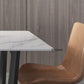 Juego de mesa de comedor blanca rectangular, mesa de comedor y sillas modernas de piedra sinterizada, 1/4/5/7 Uds.