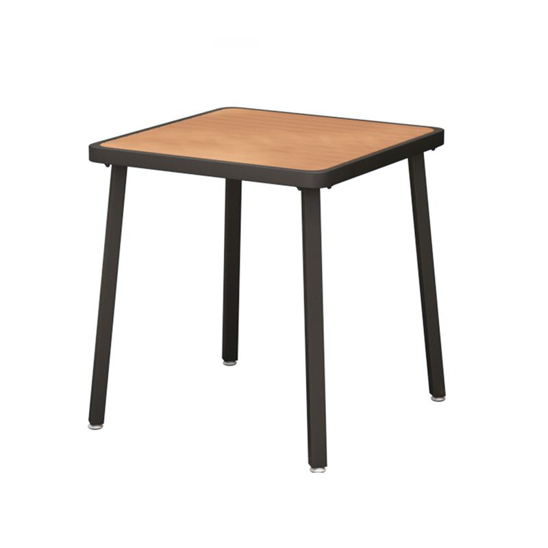 Mesa de comedor cuadrada Mesa de comedor de madera industrial con 4 patas