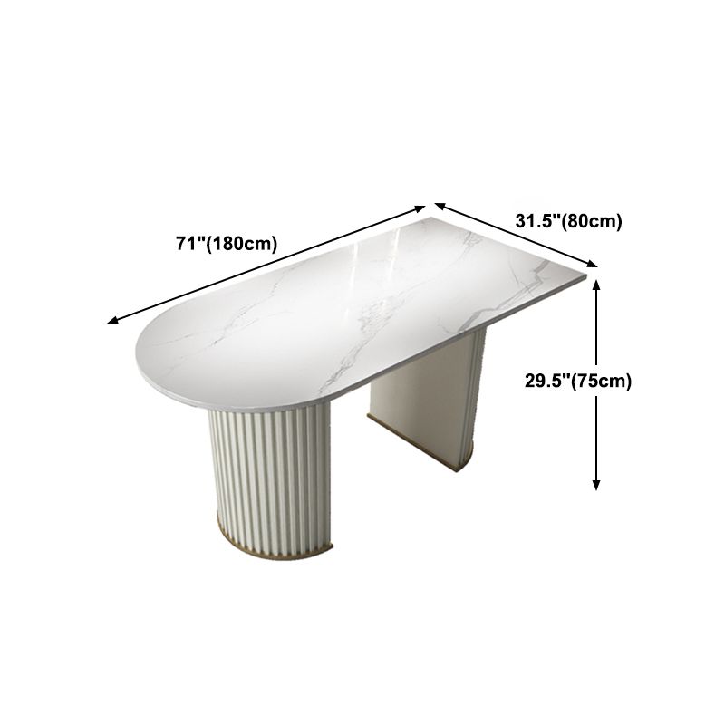 Traditional Luxury Dining Table Oval Double Pedestal Home Furniture for Indoor Clearhalo 'Dining Tables & Seating' 'Dining Tables' 'dining_table' 'furn' 'furn_dining_table' 'Furniture' 'furniture_dining_table' 'Kitchen & Dining Furniture' 'kitchen' 'kitchen_dining_table' 1200x1200_87e5747a-b33b-4d0a-8663-8b411f66d995