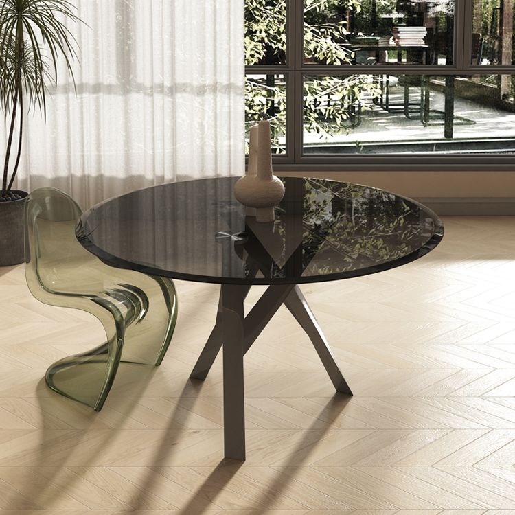 1/2/3 Piece Round Shape Tempered Glass Dining Room Furniture Set Clearhalo 'Dining Room Sets' 'Dining Tables & Seating' 'dining_room_set' 'furn' 'furn_dining_room_set' 'Furniture' 'Kitchen & Dining Furniture' 1200x1200_87e6f25a-2a56-483c-a849-b936b87c8b93