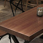 Industrial 1/5 Pieces Dining Set Rectangle Pine Wood Dining Table for Barbecue Shop