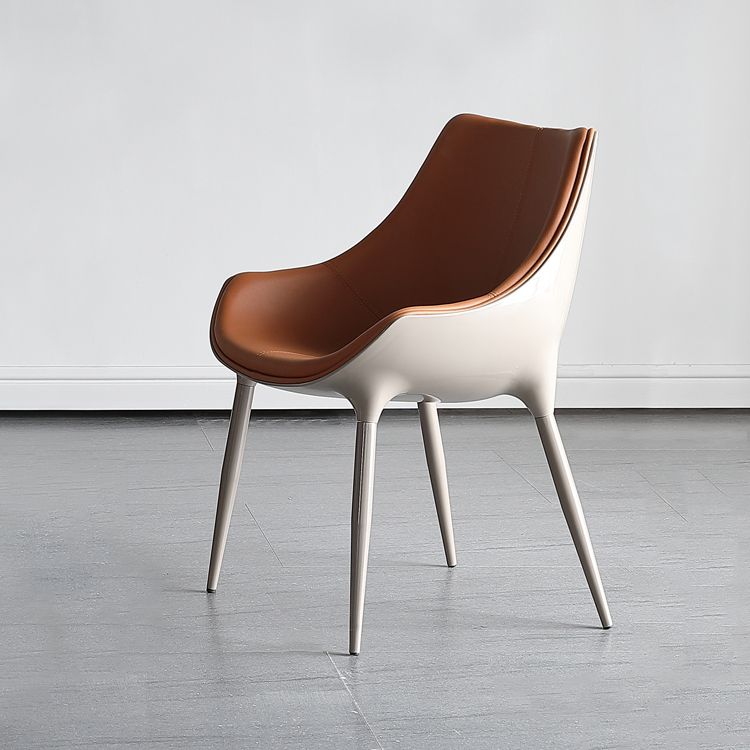 Contemporary Style Dining Side Chair Kitchen Arm Side Chairs with Metal Legs Clearhalo ' kitchen&dining_furn' 'Dining Chairs' 'Dining Tables & Seating' 'dining_chair' 'furn' 'furn_dining_chair' 'Furniture' 'furniture_dining_chair' 'Kitchen & Dining Furniture' 'kitchen' 1200x1200_87e85412-78a7-46d5-a7b2-a2b05e1549c0