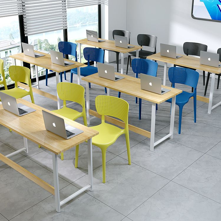 Modern Indoor-Outdoor Plastic Side Chair Armless Open Back Dining Chair Clearhalo ' kitchen&dining_furn' 'Dining Chairs' 'Dining Tables & Seating' 'dining_chair' 'furn' 'furn_dining_chair' 'Furniture' 'furniture_dining_chair' 'Kitchen & Dining Furniture' 'kitchen' 1200x1200_87e8a37e-815b-443c-98d3-d64532209ee3