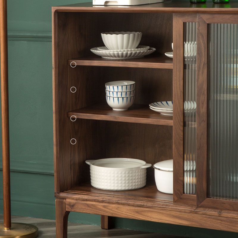 Contemporary Display Stand Pine Storage Cabinet for Dining Room Clearhalo 'Display & China Cabinets' 'display_china_cabinets' 'furn' 'furn_display_china_cabinets' 'Furniture' 'Kitchen & Dining Furniture' 1200x1200_87e8c582-1120-4e6f-b56a-9d077d6465d0