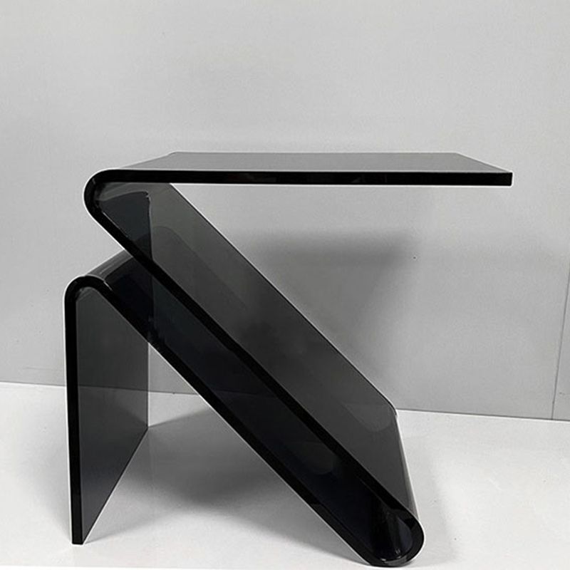 Ultra-Modern Side Table Acrylic Pedestal Accent Side Table for Bedroom Clearhalo 'Coffee & Accent Tables' 'End & Side Tables' 'end_side_tables' 'furn' 'furn_end_side_tables' 'Furniture' 'Living Room Furniture' 1200x1200_87e93902-cb9e-4290-8b5f-27c0a580131b