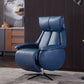 Genuine Leather Recliner Chair Solid Color Swivel Base Standard Recliner