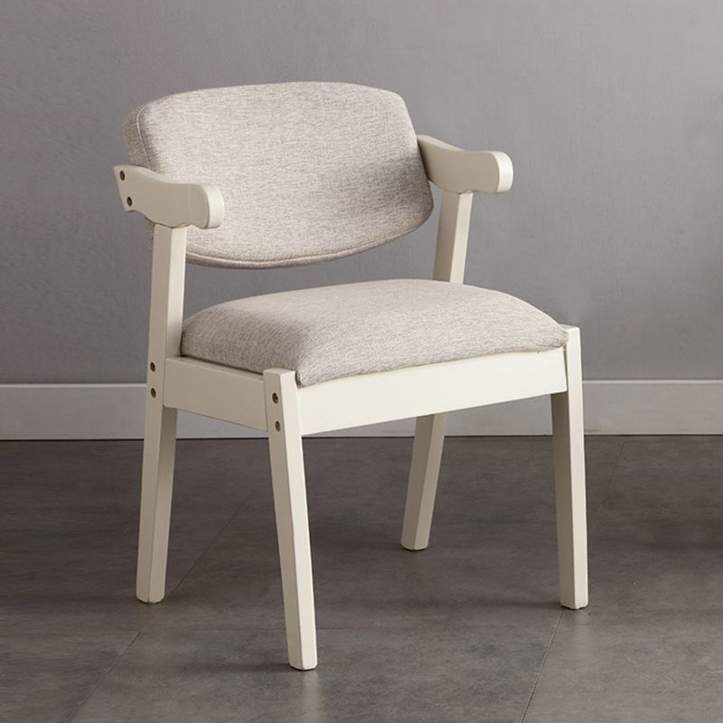 Silla de comedor de madera sólida silla de brazo trasero de estilo moderno para comedor