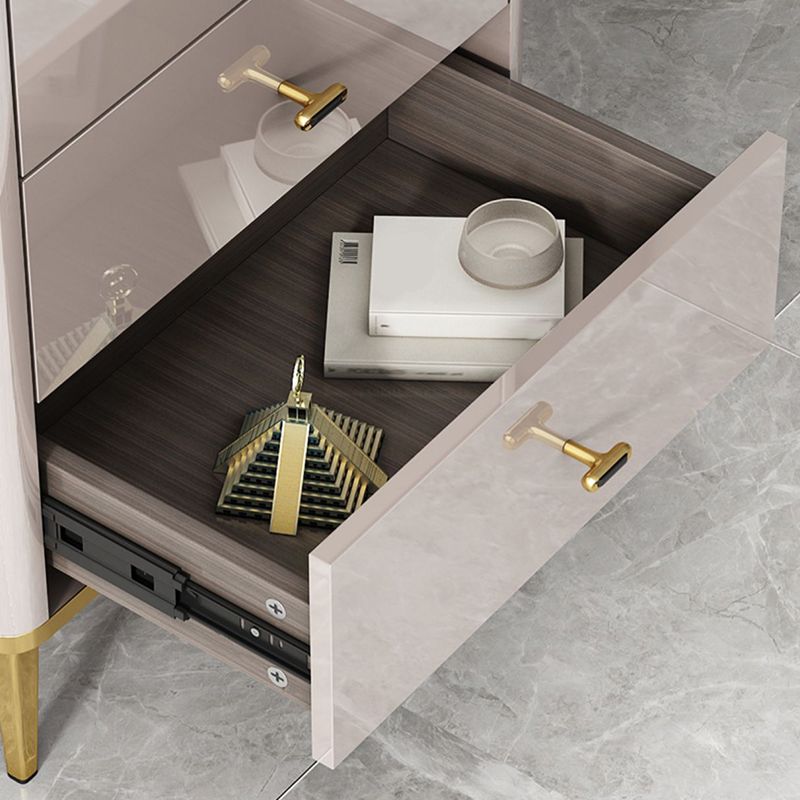 Glam 縦型ランジェリーチェスト ストーン収納チェスト 引き出し付き 寝室用