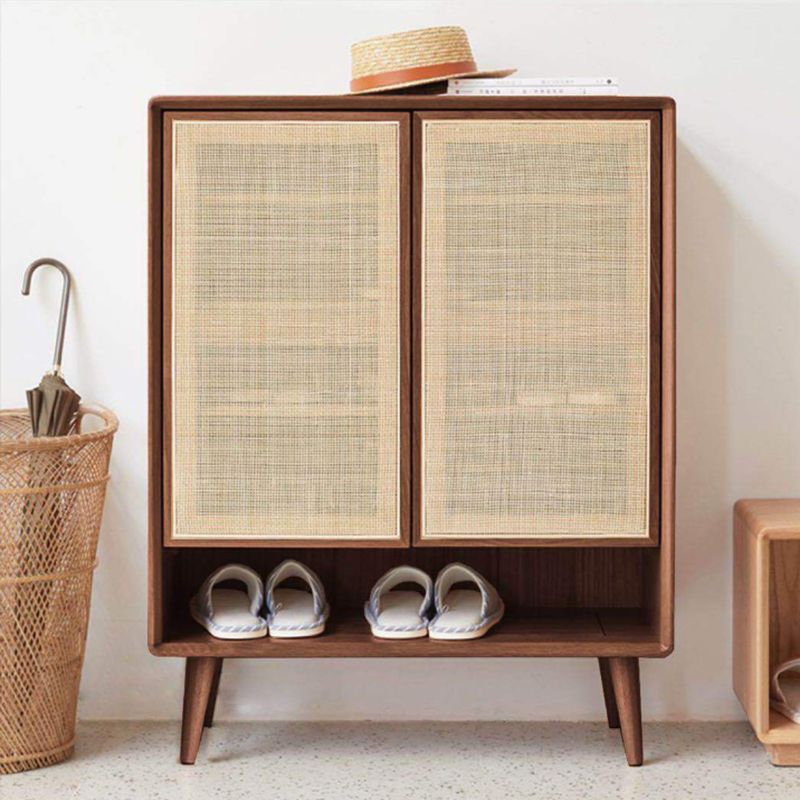 Contemporary Cabinet Rectangle Pine 2 Doors Pendant Pulls Accent Cabinet Clearhalo 'Cabinets & Chests' 'cabinets_chests' 'furn' 'furn_cabinets_chests' 'Furniture' 'Living Room Furniture' 1200x1200_87ee3ac8-b447-4172-9923-f99b5fca89cf