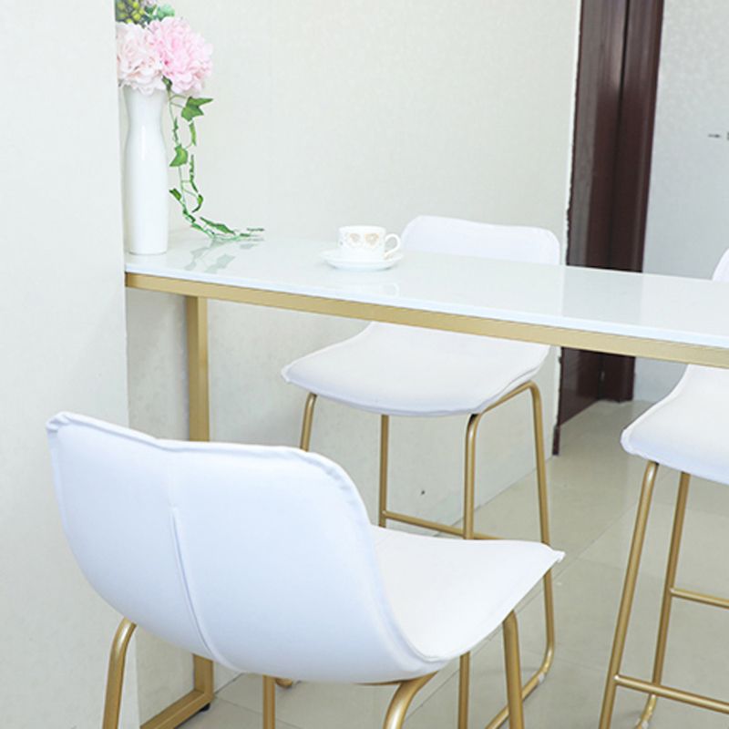 Glam Bar Table Set 1/4 Pieces Rectangle Stone Counter Table with High Stools for Balcony Clearhalo 'Bar Furniture' 'furn' 'furn_home_bar_bar_sets' 'Furniture' 'Home Bars & Bar Sets' 'home_bar_bar_sets' 'Kitchen & Dining Furniture' 1200x1200_87eee95f-48b9-4ff4-bae7-6ae501a2788b