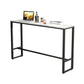 Modern Bar Table Set 1/4 Pieces Marble Counter Table with Upholstered Stools