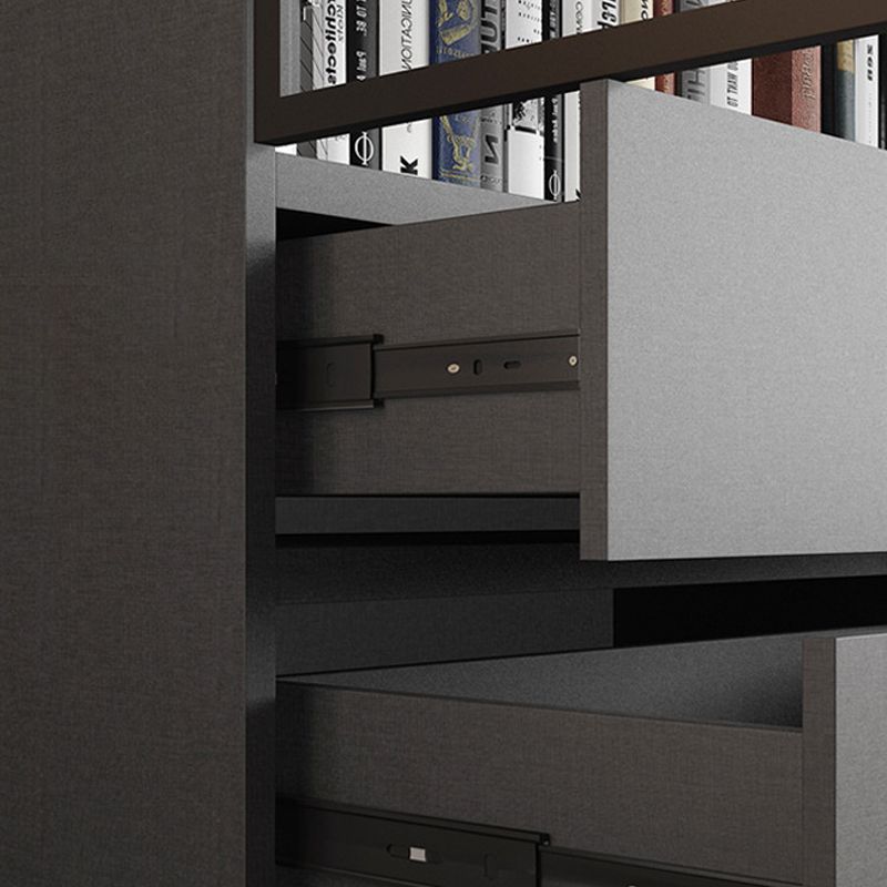 Modern Faux Wood Display Stand Standard Grey Display Cabinet for Dining Room Clearhalo 'Display & China Cabinets' 'display_china_cabinets' 'furn' 'furn_display_china_cabinets' 'Furniture' 'Kitchen & Dining Furniture' 1200x1200_87f3b99a-92ed-4f61-9ba8-4e8e4b7a623c