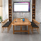 Moderna mesa de comedor de caballete ovalado Muebles de cocina para el hogar de madera maciza muebles
