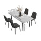 Modern Style Sintered Stone Dining Room Set with Fixed Rectangle Shape Table and 4 Legs Base Clearhalo 'Dining Room Sets' 'Dining Tables & Seating' 'dining_room_set' 'furn' 'furn_dining_room_set' 'Furniture' 'furniture_dining_room_set' 'Kitchen & Dining Furniture' 'kitchen&dining_furn' 'kitchen' 1200x1200_87f505e5-57aa-4357-b898-a539f05f6f8a