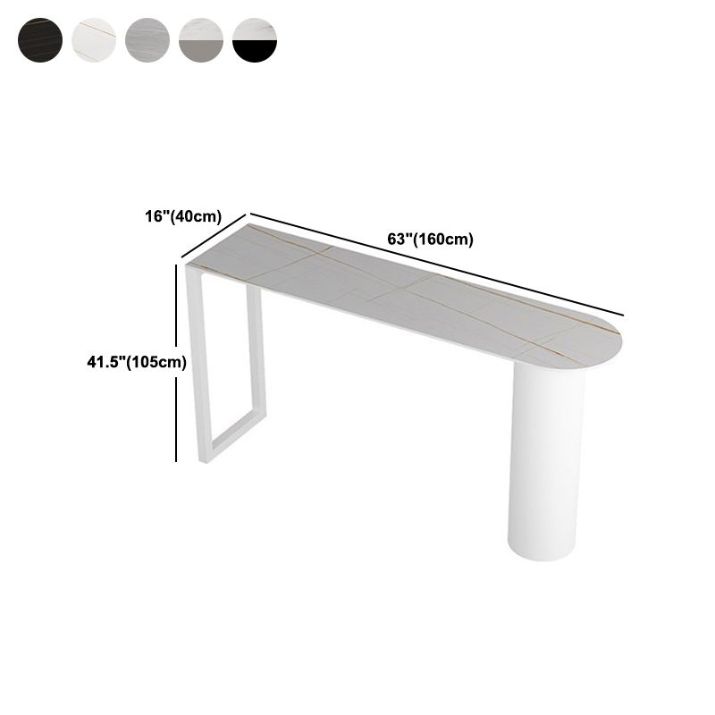 Moderne bartafel van gesinterd steen, eettafel voor keuken, woonkamer, koffiekamer