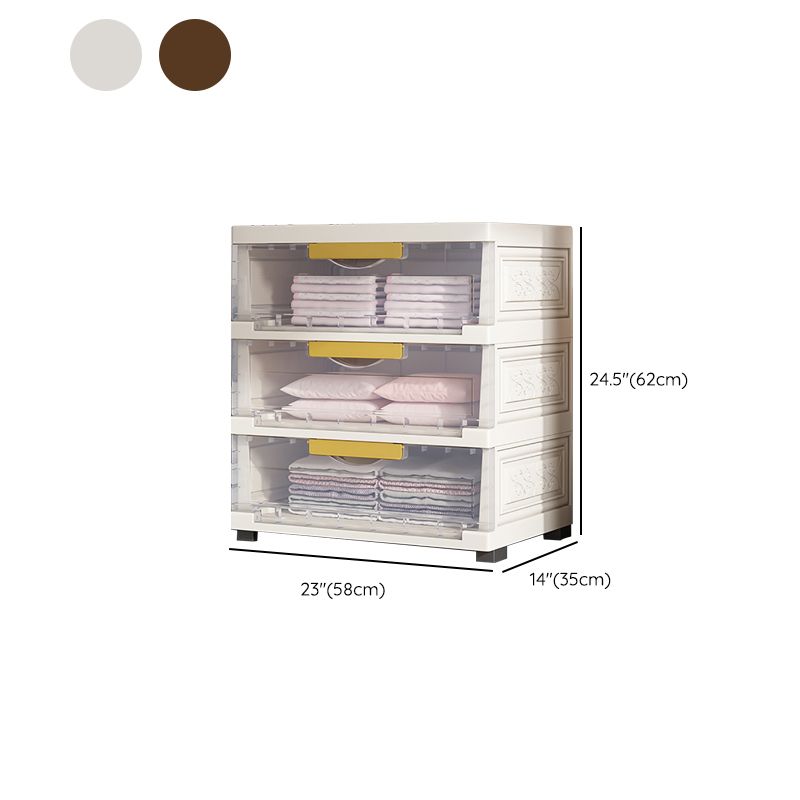 Hinged Wardrobe Closet Contemporary Plastic Storage Cabinet for Home Clearhalo 'Armoires & Wardrobes' 'armoires_wardrobes' 'Bedroom Furniture' 'furn' 'furn_armoires_wardrobes' 'Furniture' 1200x1200_87f6a1ee-2cec-4fcc-99ed-015df3038246