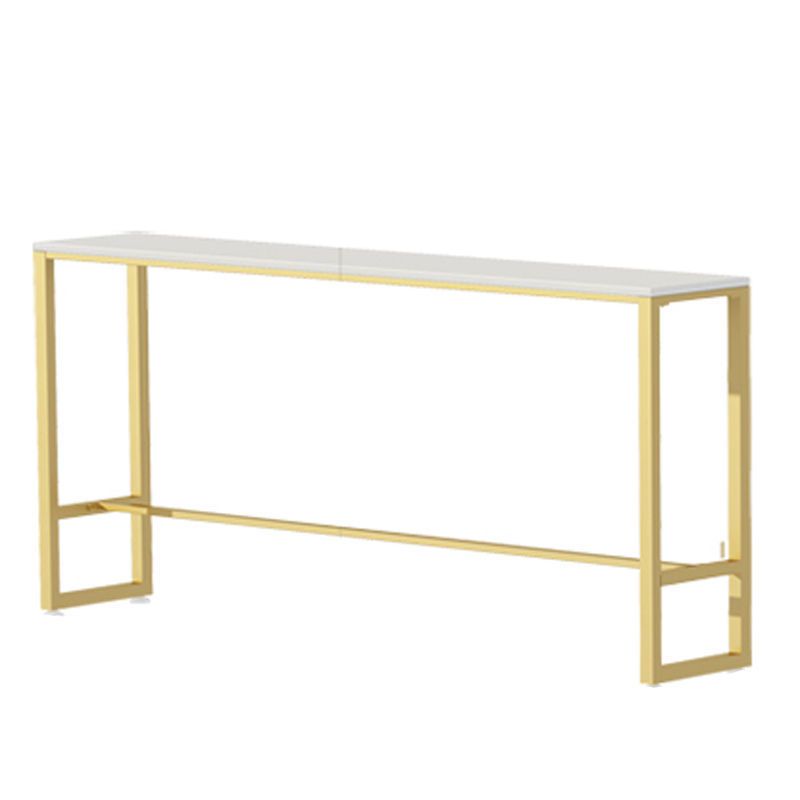 Nordic Rectangle Bar Table 42-inch Height Iron Pedestal Bistro Table Clearhalo 'Bar Furniture' 'Bar Tables' 'bar_tables' 'furn' 'furn_bar_tables' 'Furniture' 'furniture_bar_tables' 'Kitchen & Dining Furniture' 1200x1200_87f71079-b22b-4a89-ab29-8f92846e5df5