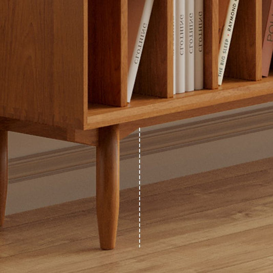 Console televisiva in legno in legno in solido stand scandinavo con cassetti