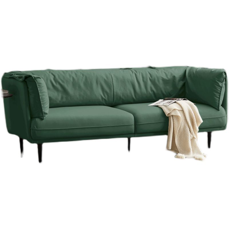 リビングルーム用のモダンなフェイクレザースタンダードセッピータキシードアームソファソファ