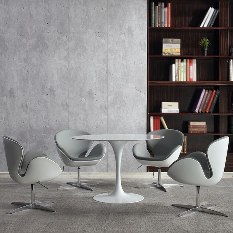 Modern Round Dining Room Table Sintered Stone Dining Table with Tulip Base Clearhalo ' dining_table' 'Dining Tables & Seating' 'Dining Tables' 'furn' 'furn_dining_table' 'Furniture' 'furniture_dining_table' 'Kitchen & Dining Furniture' 'kitchen&dining_furn' 'kitchen' 'kitchen_dining_table' 1200x1200_87f8e21c-57a9-4ed3-a363-609bf8c6261f