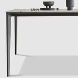 Contemporary Sintered Stone Dining Sets with Rectangle Table and Metal 4 Legs Base Dining Furniture Clearhalo 'Dining Room Sets' 'Dining Tables & Seating' 'dining_room_set' 'furn' 'furn_dining_room_set' 'Furniture' 'furniture_dining_room_set' 'Kitchen & Dining Furniture' 'kitchen&dining_furn' 'kitchen' 1200x1200_87faaaa5-9b61-4e09-a89c-209795b43568