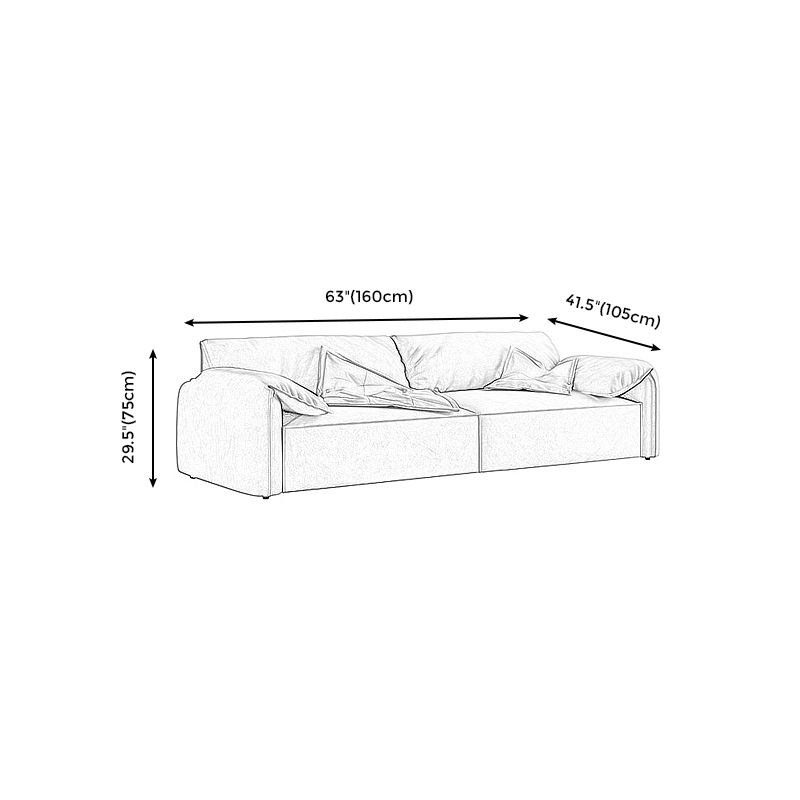 Cushions Modern Sofa 41"W Pillow Top Arm Sofa for Living Room Clearhalo 'furn' 'furn_sofas' 'Furniture' 'furniture_sofas' 'kitchen' 'kitchen_sofas' 'Living Room Furniture' 'Sofa' 'sofas' 1200x1200_87fb08f4-4494-4efb-ae45-94347b71b595