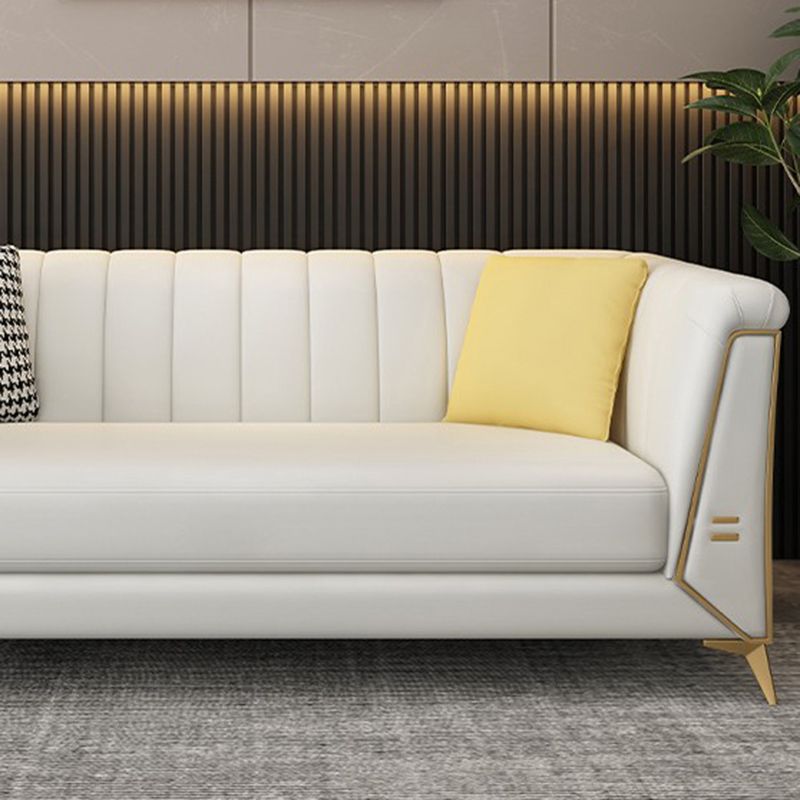 28,34 "Sofa de bras de smoking en faux cuir de large