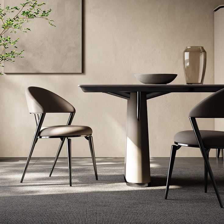 Moderne binnenkeuken eetstoel open achterkant eetstoelstoel