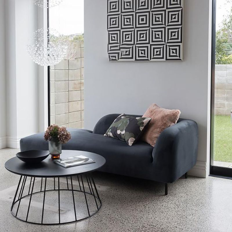 Modern Living Room Velvet Chaise Upholstered Chaise Lounge with Wooden Base Clearhalo 'Chairs & Seating' 'Chaise Lounge' 'chaise_lounge' 'furn' 'furn_chaise_lounge' 'Furniture' 'Living Room Furniture' 1200x1200_87fd3281-01c5-47cf-914b-70df7c9c07ca