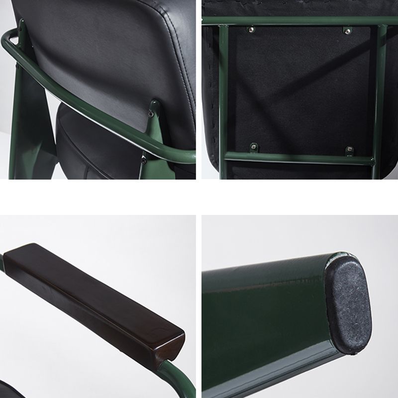 Industrial Style 24.4" Wide Faux Leather Fixed Back Armless Chair Clearhalo 'Accent Chairs' 'accent_chairs' 'Chairs & Seating' 'furn' 'furn_accent_chairs' 'Furniture' 'Living Room Furniture' 1200x1200_87fd62ff-63a7-448b-9f42-fb8392845b8d