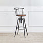 Industrial Upholstered Swivel Adjustable Height Stool 35.43'' Home Bar Stool Clearhalo 'Bar Furniture' 'Bar Stools' 'bar_stools' 'furniture_bar_stools' 'Kitchen & Dining Furniture' 'kitchen&dining_furn' 'kitchen' 'kitchen_furn' Furniture' 1200x1200_87fd6c71-14e0-4903-9f8e-d9df0eec0912