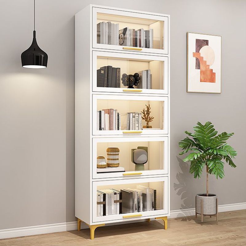 Modem Wooden Bookshelf Standard Shelf Bookshelf for Home Office 13.9" Wide Clearhalo 'Bookcases' 'furn' 'furn_bookcases' 'Furniture' 'Office Furniture' 1200x1200_87ff91e0-b38f-4cad-8045-fdab7cee5206