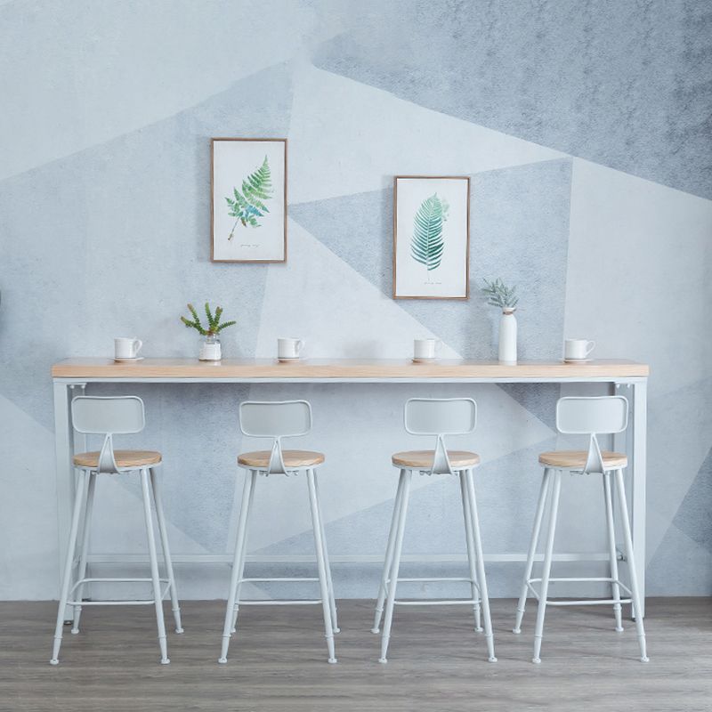 1/5 Pieces Industrial Rectangle Bar Table Set Wooden Counter Table with High Stools Clearhalo 'Bar Furniture' 'furn' 'furn_home_bar_bar_sets' 'Furniture' 'Home Bars & Bar Sets' 'home_bar_bar_sets' 'Kitchen & Dining Furniture' 1200x1200_88002cd3-142b-417b-b4aa-324a51a5e754