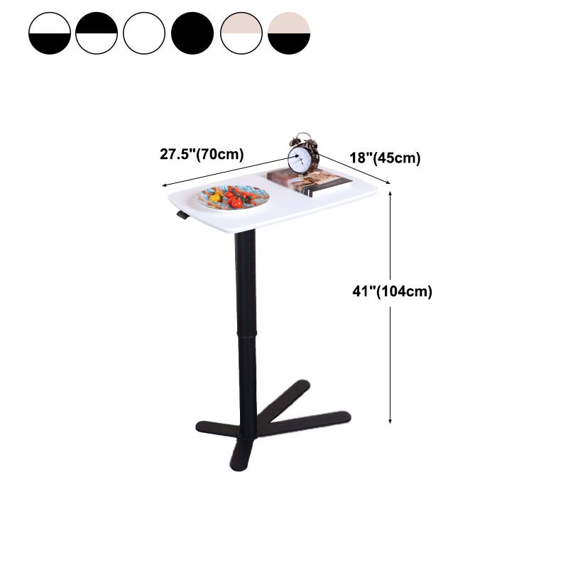 Industrial Style Metal Bar Table Rectangle Top Indoor Adjustable Height Bistro Table Clearhalo 'Bar Furniture' 'Bar Tables' 'bar_tables' 'furn' 'furn_bar_tables' 'Furniture' 'furniture_bar_tables' 'Kitchen & Dining Furniture' 'kitchen&dining_furn' 'kitchen' 1200x1200_880043a0-7072-4019-b114-46c4adafe25a