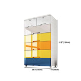 Kleiderschrank im zeitgenössischen Stil Kunststoff Schlafzimmer Kleiderschrank mit Schubladen