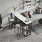 Glam Style Bar Table 42-inch Height Artificial Marble Top Bar Table Clearhalo 'Bar Furniture' 'Bar Tables' 'bar_tables' 'furn' 'furn_bar_tables' 'Furniture' 'furniture_bar_tables' 'Kitchen & Dining Furniture' 1200x1200_8801d228-374f-45e8-af81-bfe2d1656698