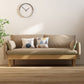 29.5" H Nordic Style Cotton Blend Square Arm Sofa for Living Room