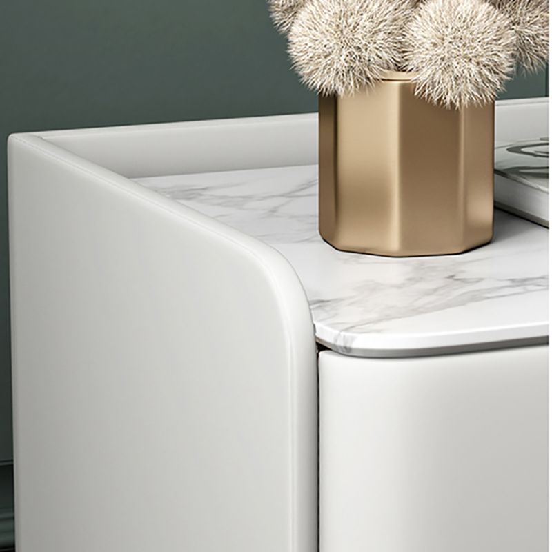 Moderno comodino in legno 18,5 "alto 2 - comodino del cassetto in grigio / blu / bianco